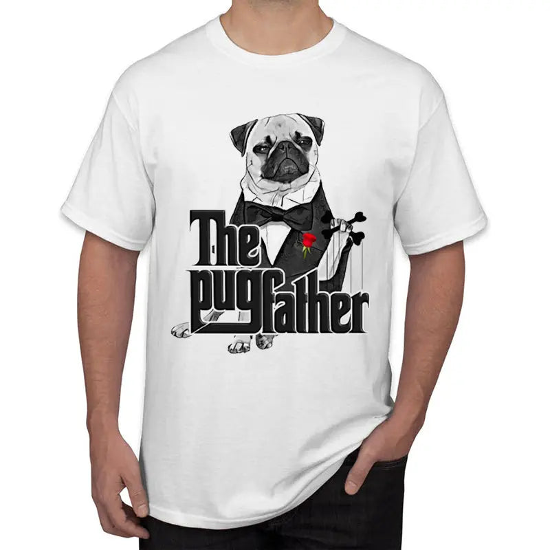 The pug father men's T-shirts - Image #5