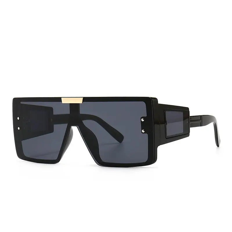 Large frame sunglasses with widened legs and patch sunglasses - Image #13