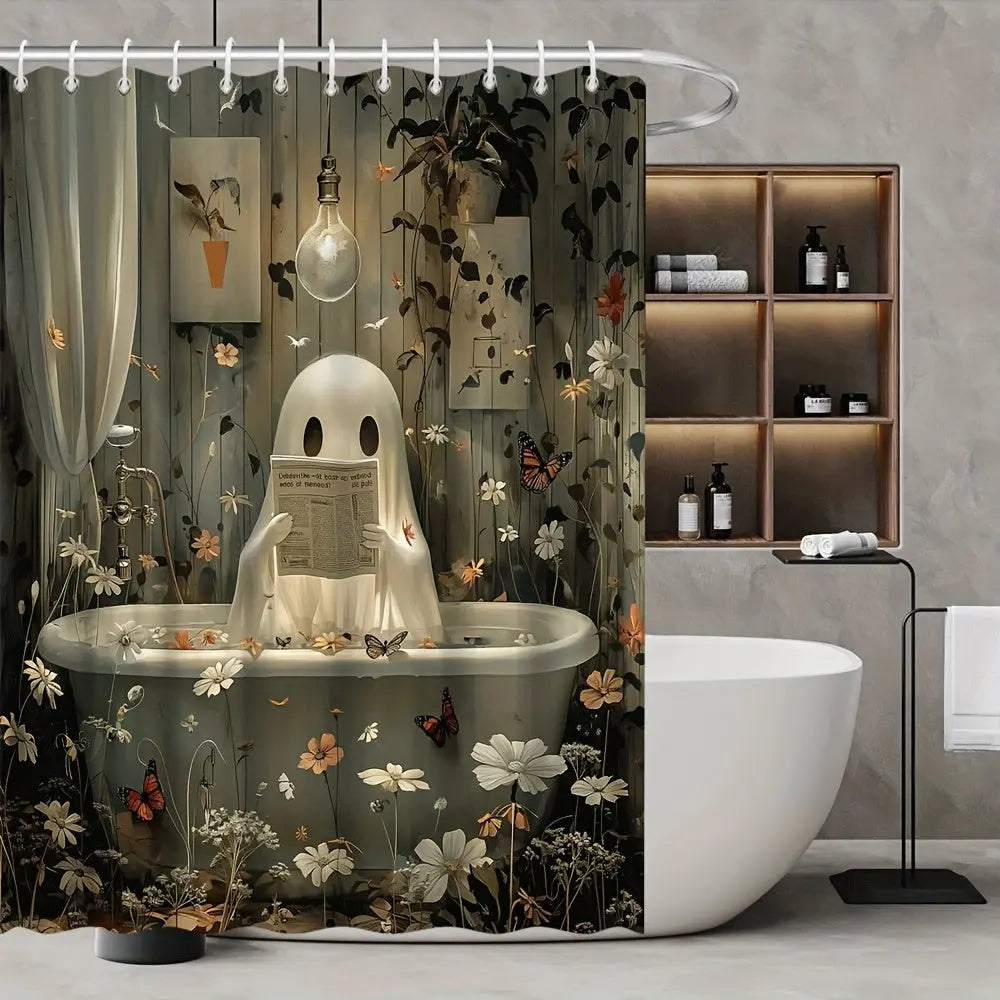 https://alittledisandat.com › products › cute-ghost-floral-halloween-shower-curtain-708-square1725388725938 image2