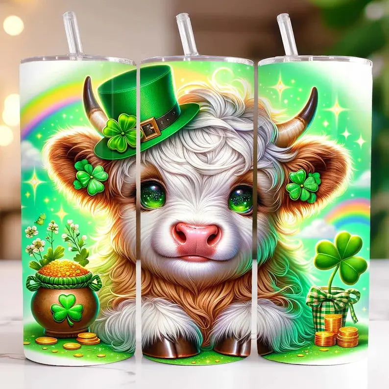 Saint Patrick Baby Heifers 20oz Tumblers - Image #6