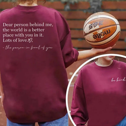 Be Kind  Women's Blessing Inspirational Sweatshirt - Image #6