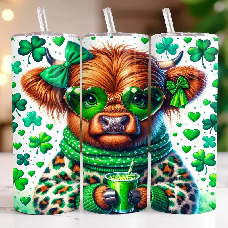 Saint Patrick Baby Heifers 20oz Tumblers - Image #7