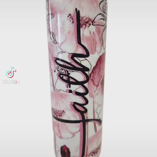 Pink Faith 20 Tumblers - ALittleDisAnDat.com